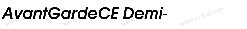 AvantGardeCE Demi字体转换